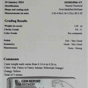DIAMANTE OVAL 1810024966 AN