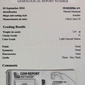 DIAMANTE ASSCHER CUT 1810028984 AN