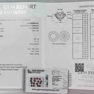 DIAMANTE ROUND BRILLIANT 1810030704 AN