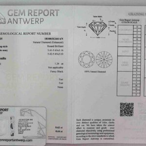 DIAMANTE ROUND BRILLIANT 1810031244 AN