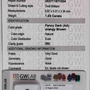 DIAMANTE OVAL BRILLIANT 243711871034