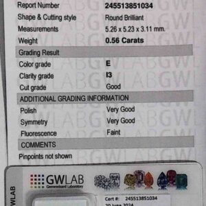 DIAMANTE ROUND BRILLIANT 245513851034