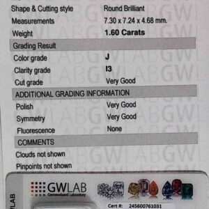 DIAMANTE ROUND BRILLIANT 245600761031
