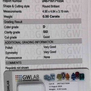 DIAMANTE ROUND BRILLIANT 245716171034