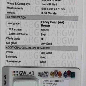 DIAMANTE ROUND BRILLIANT 253108111022