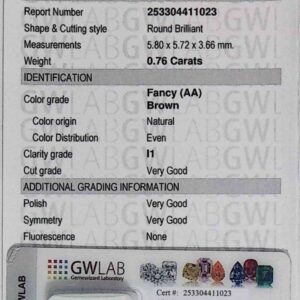 DIAMANTE ROUND BRILLIANT 253304411023