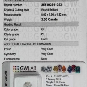 DIAMANTE ROUND BRILLIANT 255102341023