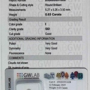 DIAMANTE ROUND BRILLIANT 255203551028