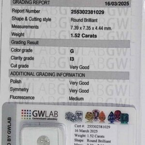 DIAMANTE ROUND BRILLIANT 255302381029