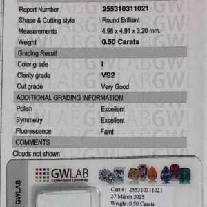 DIAMANTE ROUND BRILLIANT 255310311021