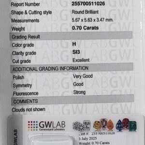 DIAMANTE ROUND BRILLIANT 255700511026