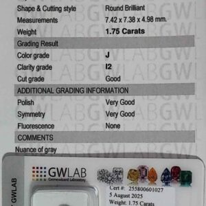 DIAMANTE ROUND BRILLIANT 255800601027