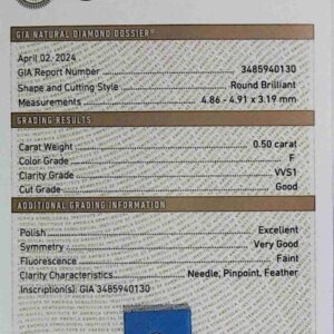 DIAMANTE ROUND BRILLIANT 3485940130