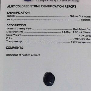 DIAMANTE SEMI TRANSPARENT BLUE SAPPHIRE 34945266