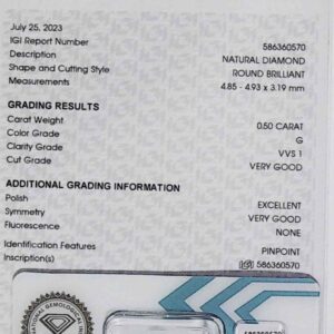 DIAMANTE ROUND BRILLIANT 586360570