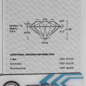 DIAMANTE ROUND BRILLIANT 617468100