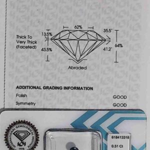 DIAMANTE ROUND BRILLIANT 618413318