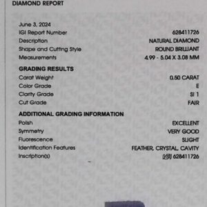 DIAMANTE ROUND BRILLIANT 628411726