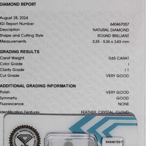 DIAMANTE ROUND BRILLIANT 640467057