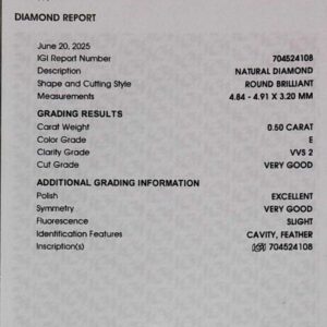 DIAMANTE ROUND BRILLIANT 704524108