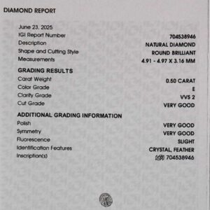 DIAMANTE ROUND BRILLIANT 704538946