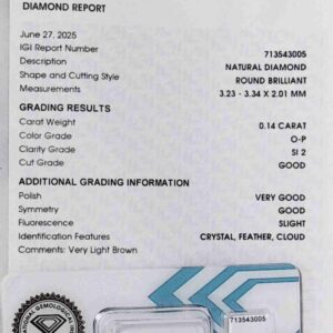 DIAMANTE ROUND BRILLIANT 713543005