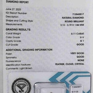 DIAMANTE ROUND BRILLIANT 713543017