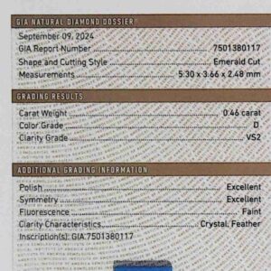 DIAMANTE EMERALD CUT 7501380117